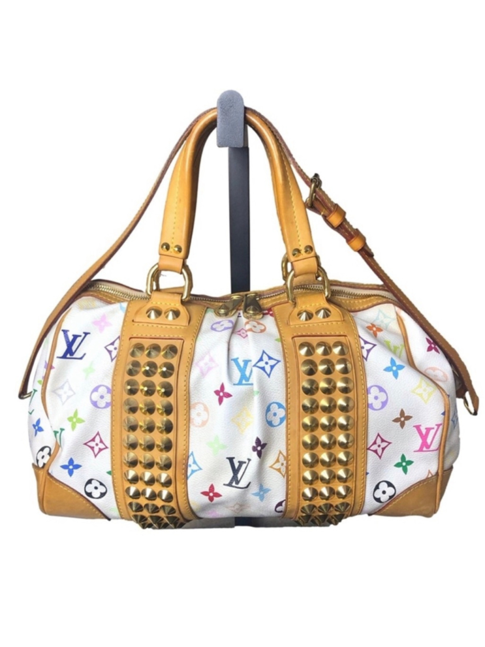 LOUIS VUITTON Monogram MultiColor Courtney MM Murakami White - Picture 11 of 17